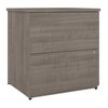 Bestar Universel 28W Standard 2 Drawer Lateral File Cabinet in silver maple 165600-000142
